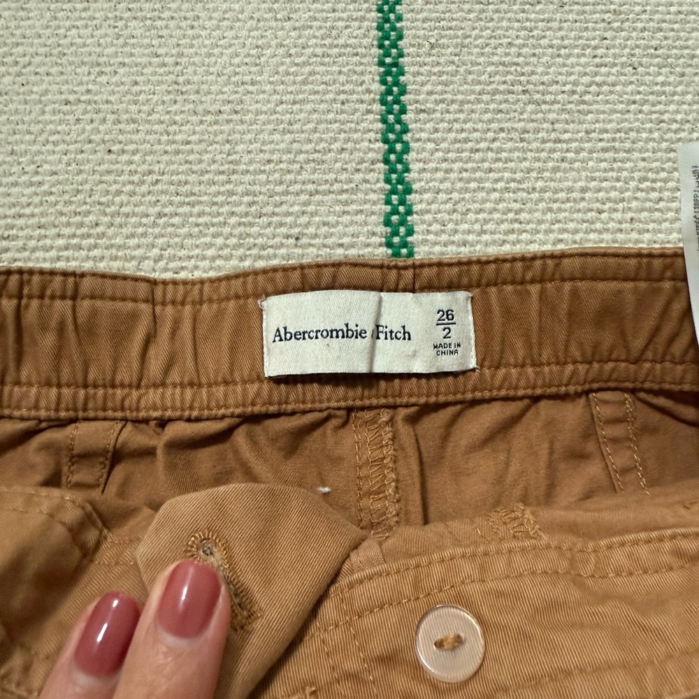 Abercrombie & Fitch Brown Cargo Pants size 26 - Picture 2 of 7